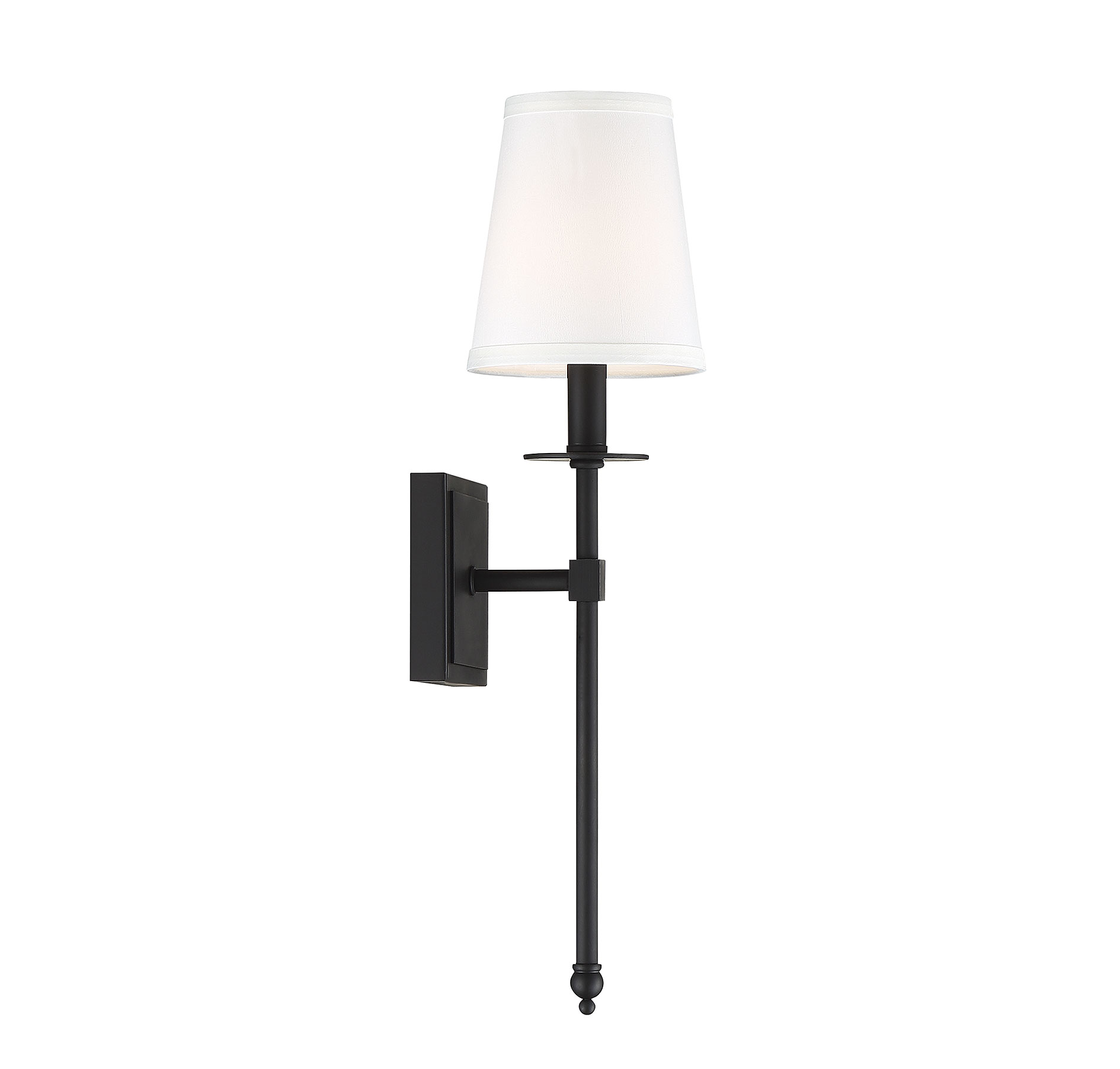 Trade Winds Hamilton 1-Light Wall Sconce in Black