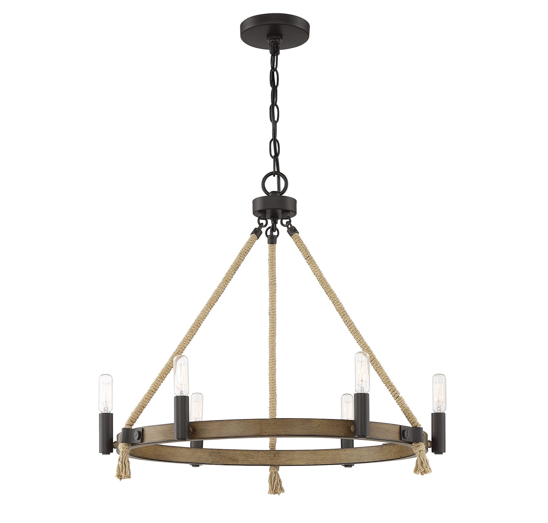 Trade Winds Sierra 6-Light Chandelier in Oil Rubbed Bronze