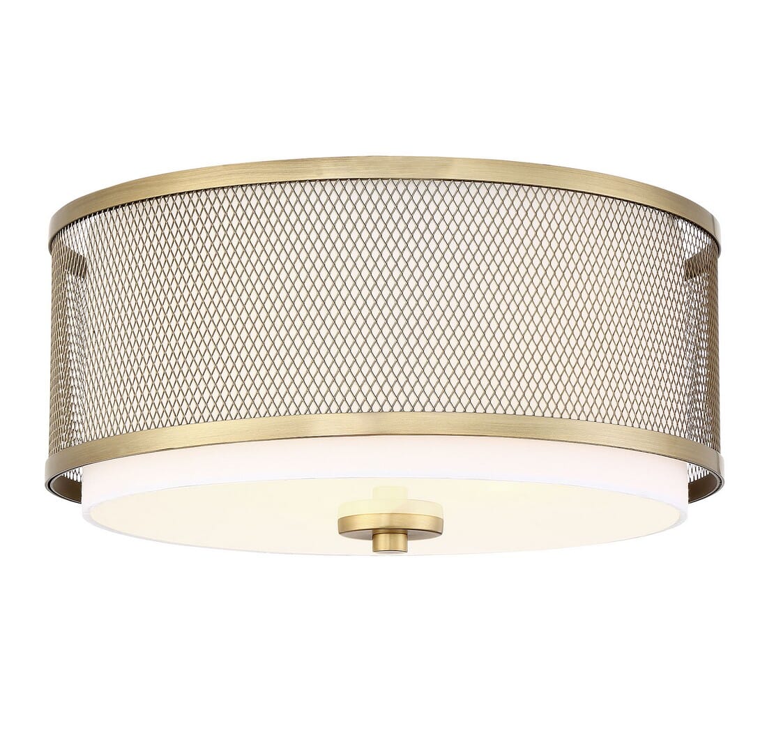 Trade Winds Fremont 3-Light Ceiling Light in Natural Brass