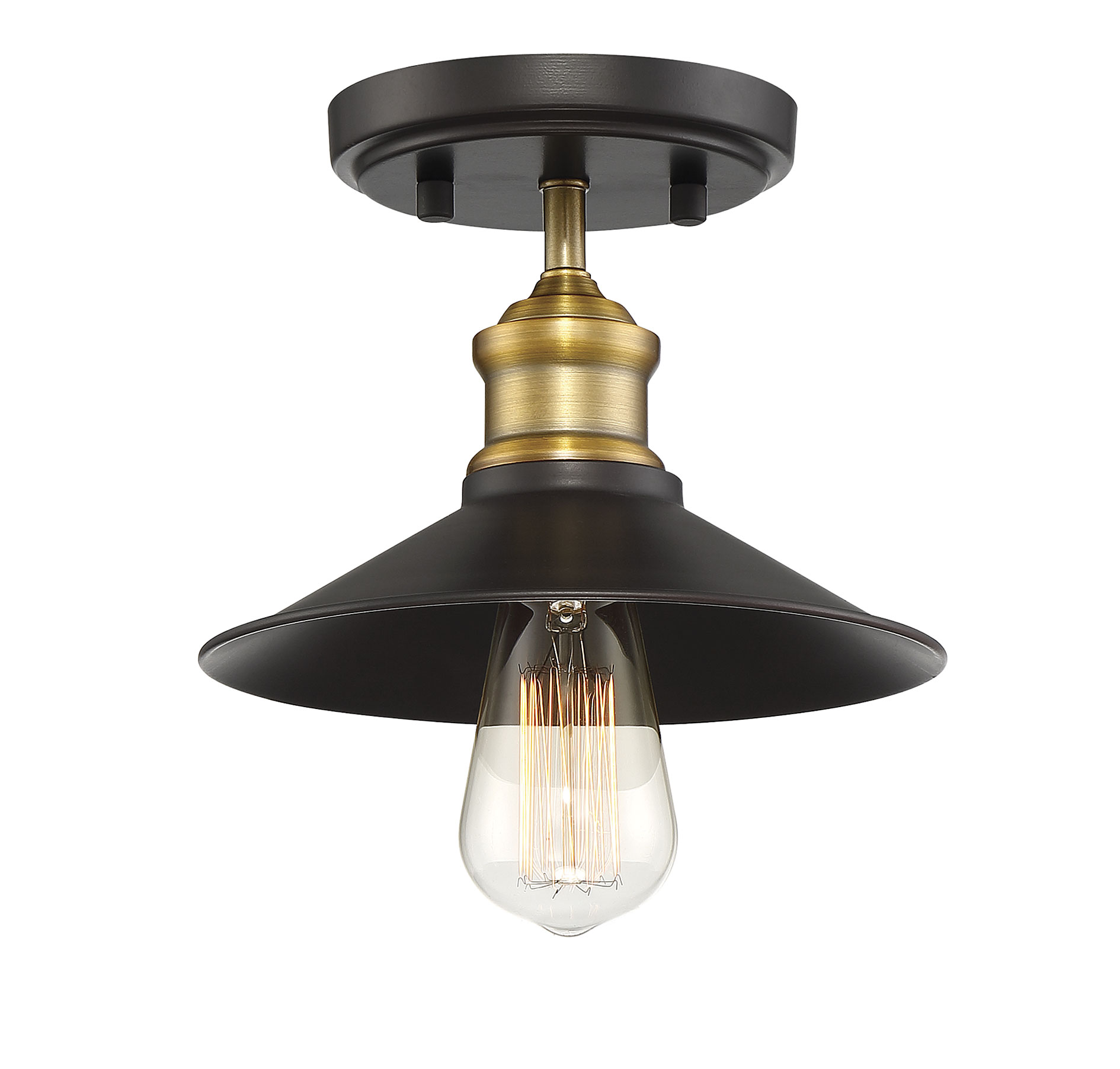 Trade Winds Quincy Vintage Ceiling Light in Oil Rubbed Bronze