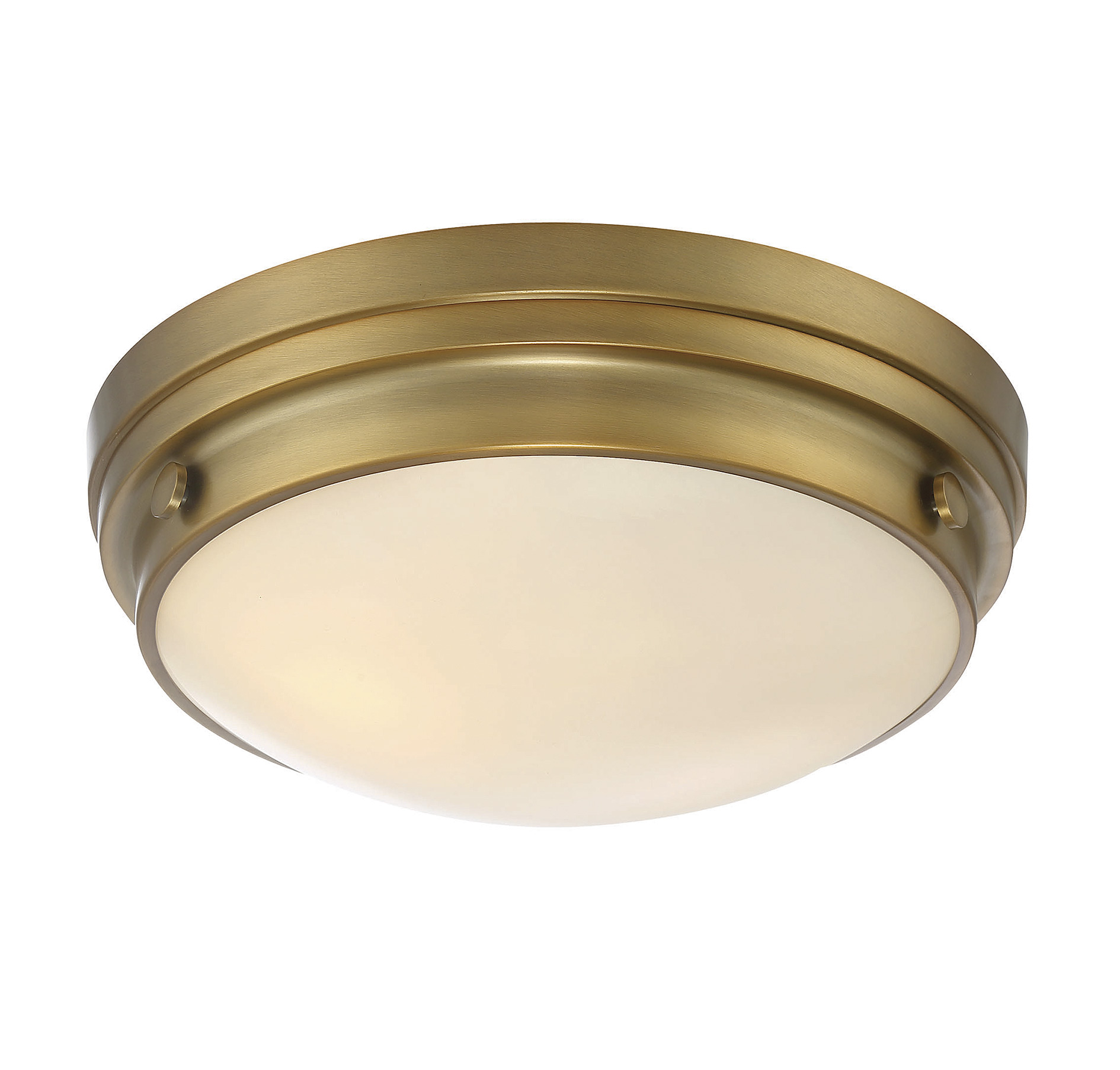 Trade Winds Ashford 2-Light Ceiling Light in Natural Brass