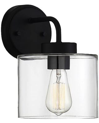 Trade Winds Outdoor Wall Light in Matte Black