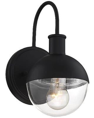 Trade Winds Outdoor Wall Light in Matte Black