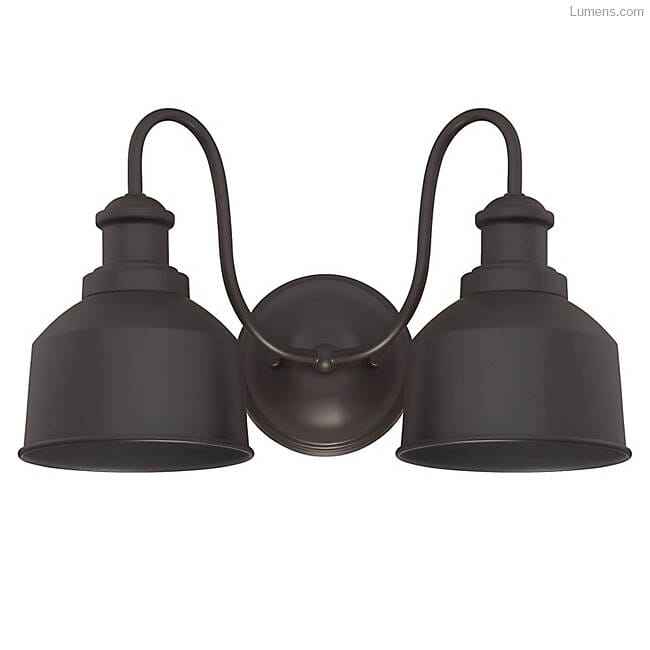 Trade Winds 2-Light Outdoor Wall Light in Oil Rubbed Bronze