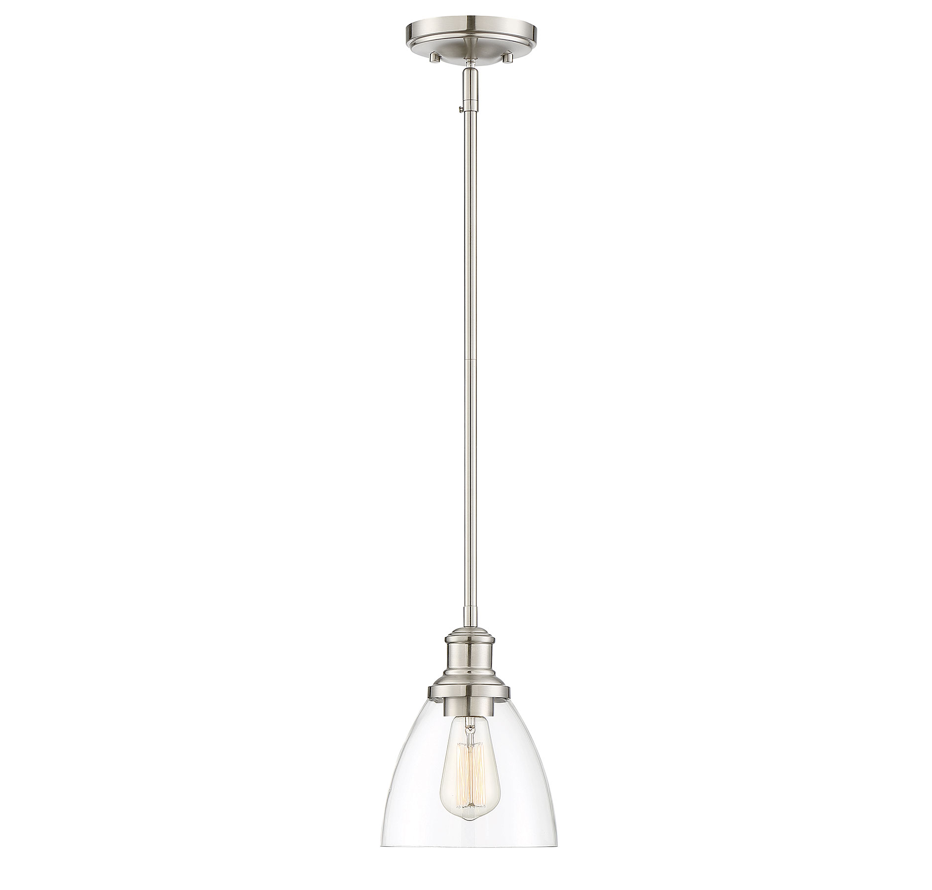 Trade Winds Easton Mini Pendant in Brushed Nickel