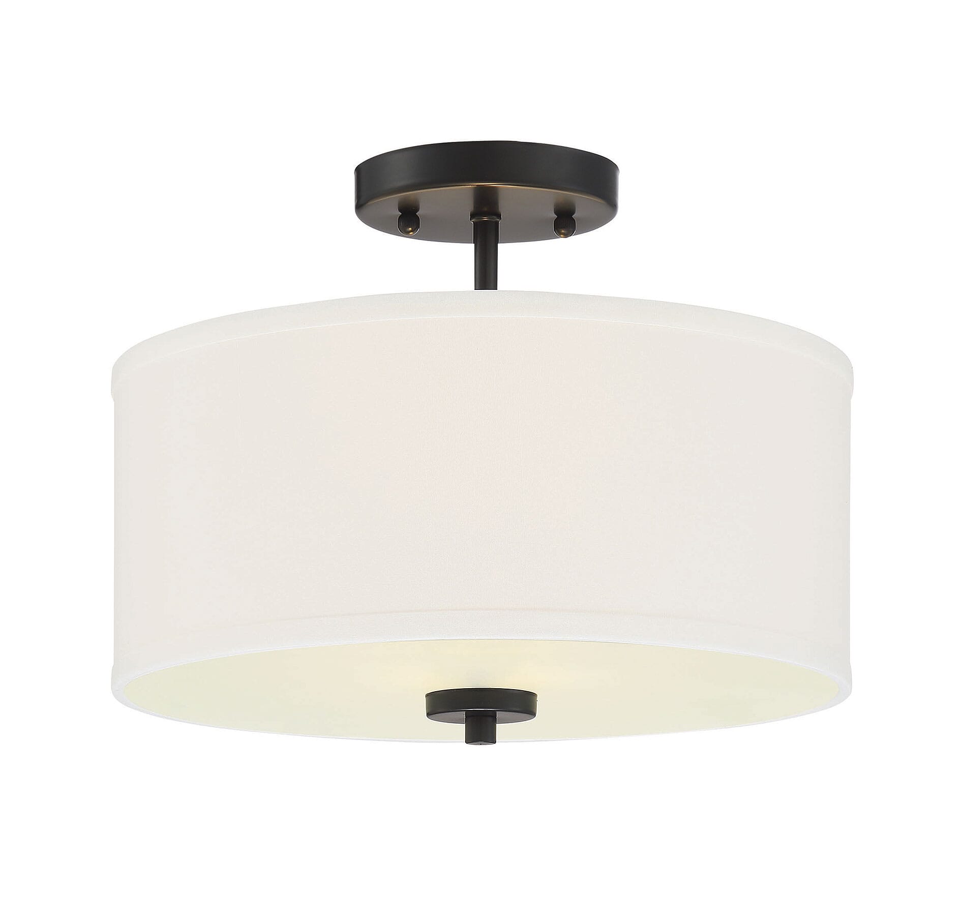 Trade Winds Cassie Drum Ceiling Light in Matte Black