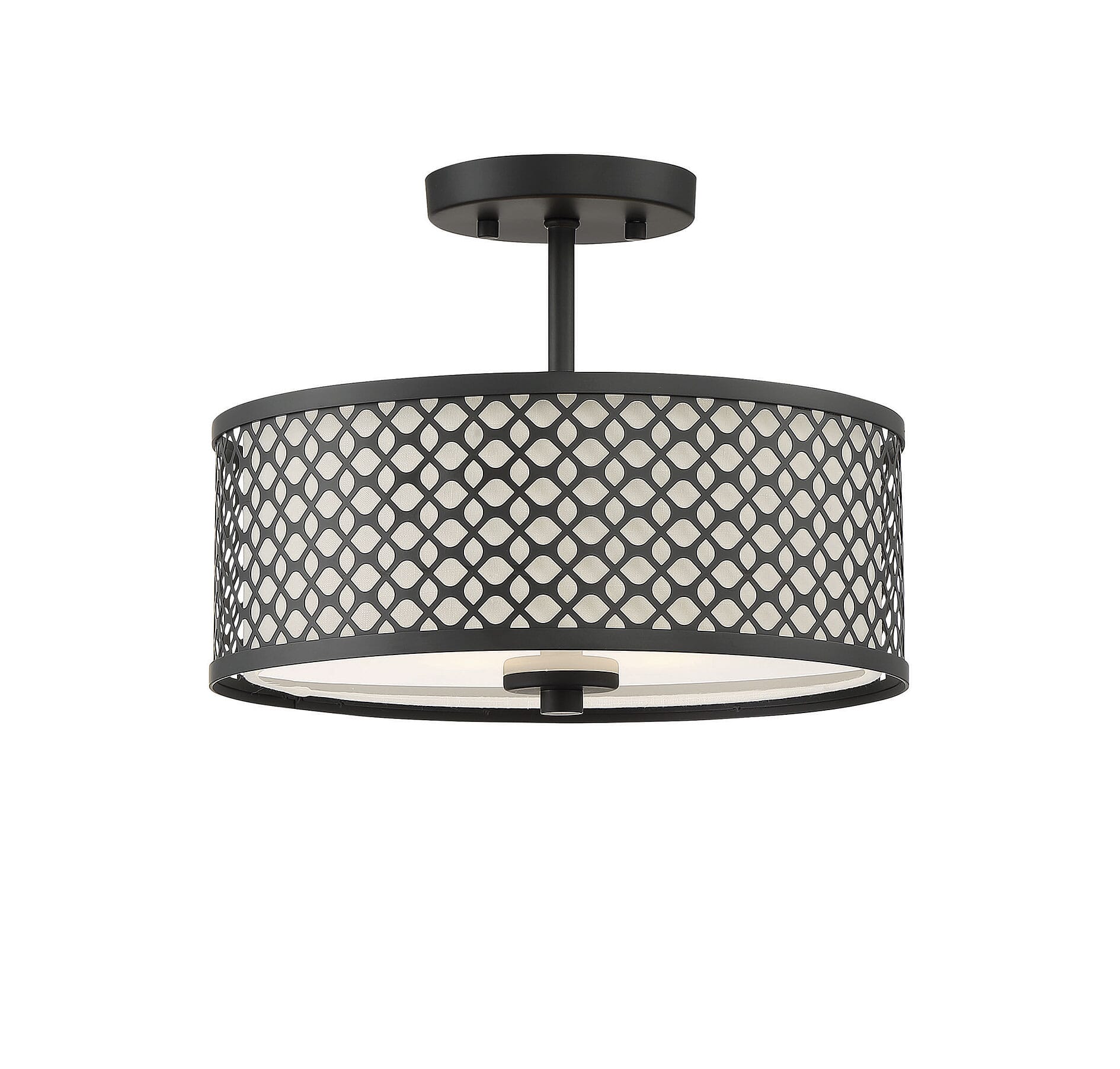 Trade Winds Hutchins Ceiling Light in Matte Black