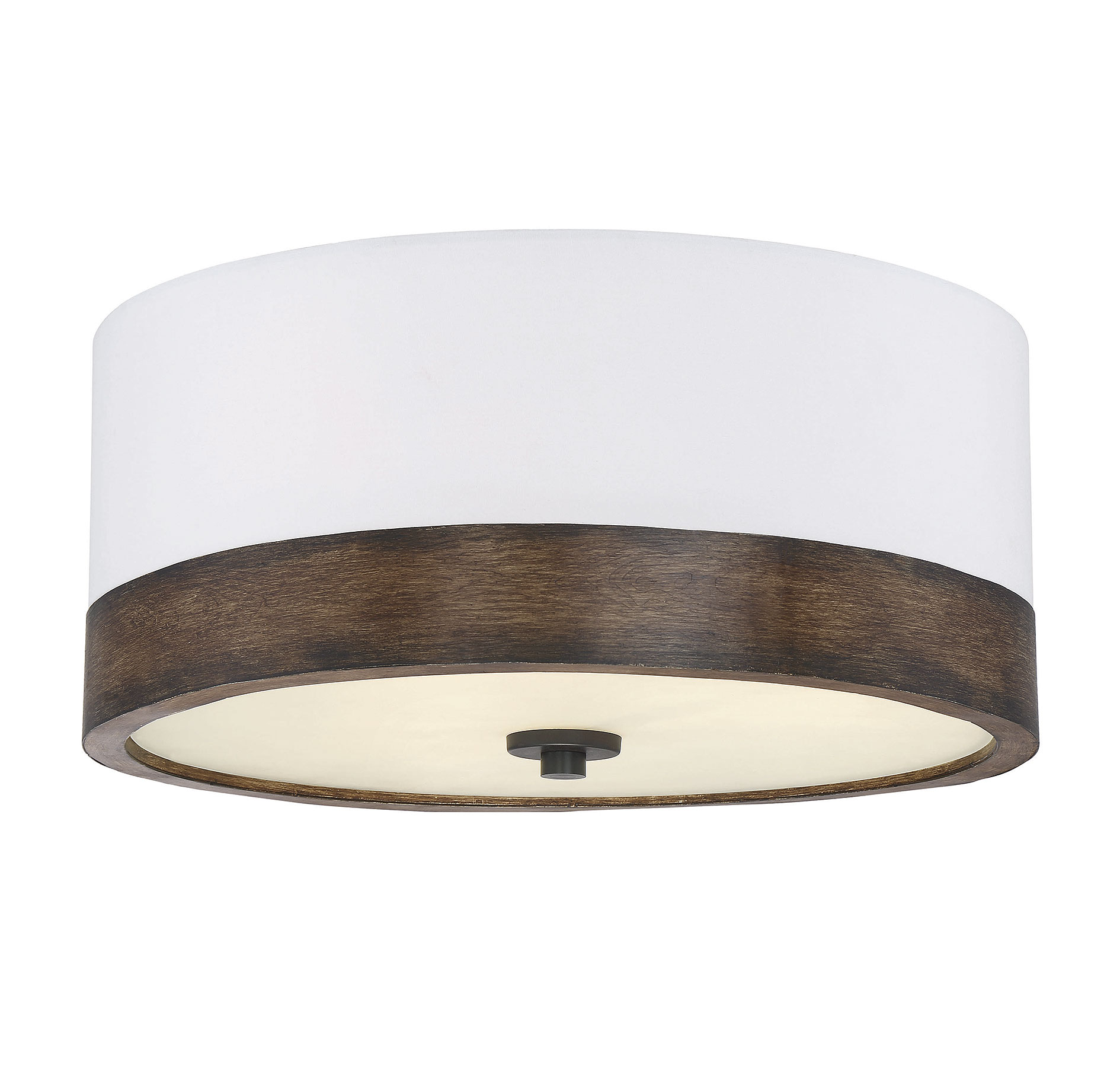 Trade Winds Charles Ceiling Light in Walnut Wood