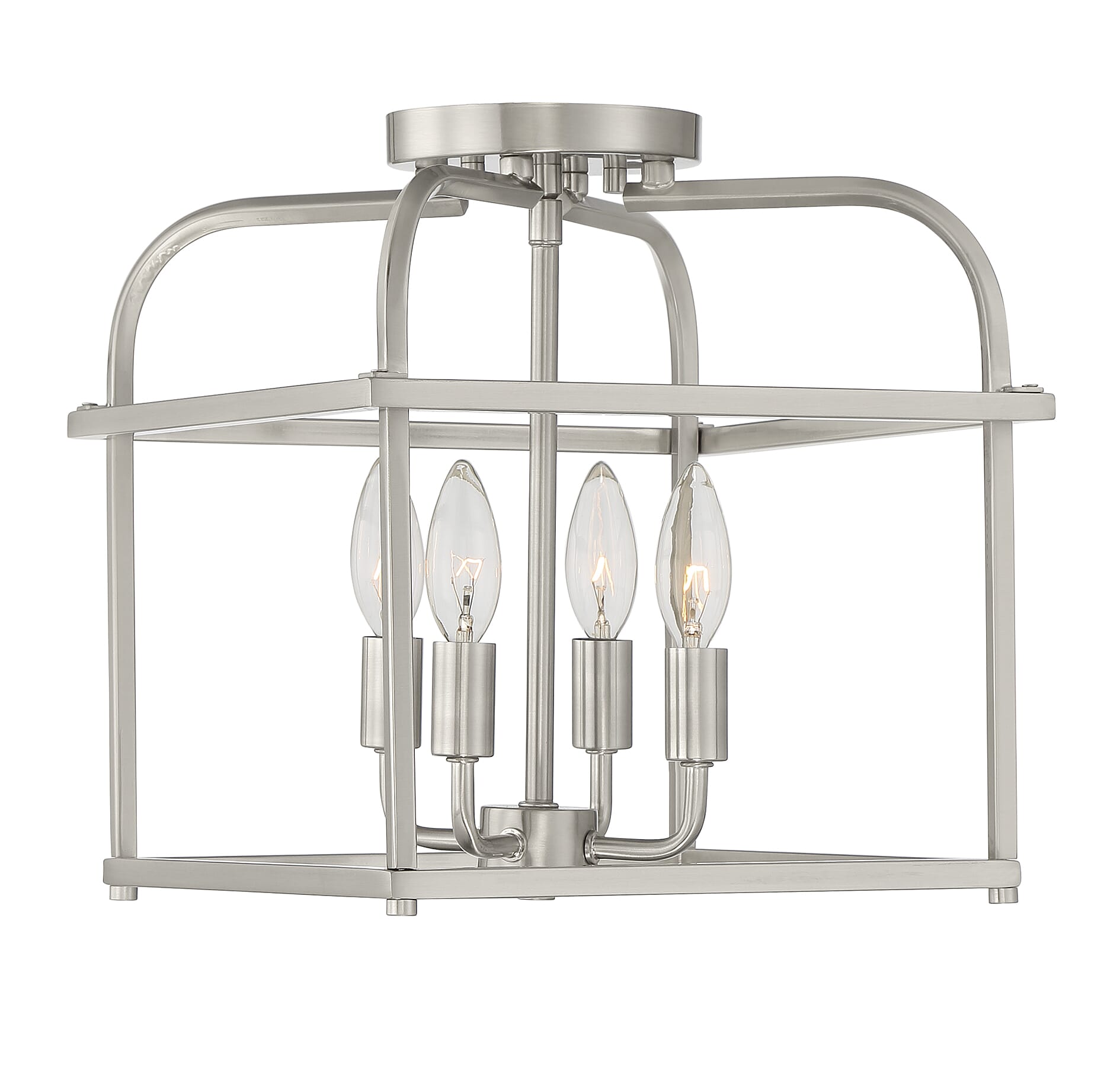 Trade Winds Hanover 4-Light Ceiling Light in Brushed Nickel