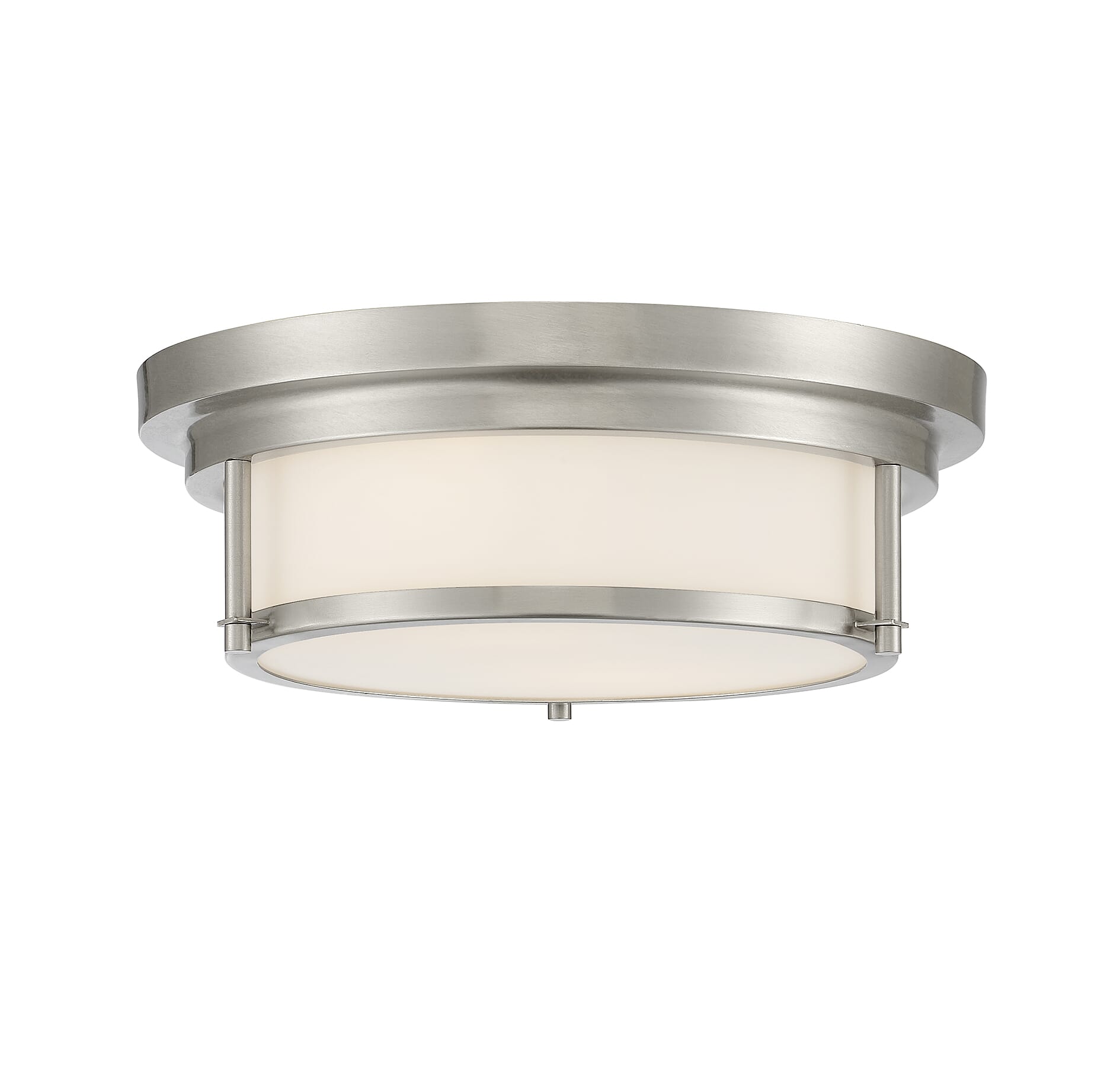 Trade Winds Olivia 2-Light Ceiling Light in Brushed Nickel