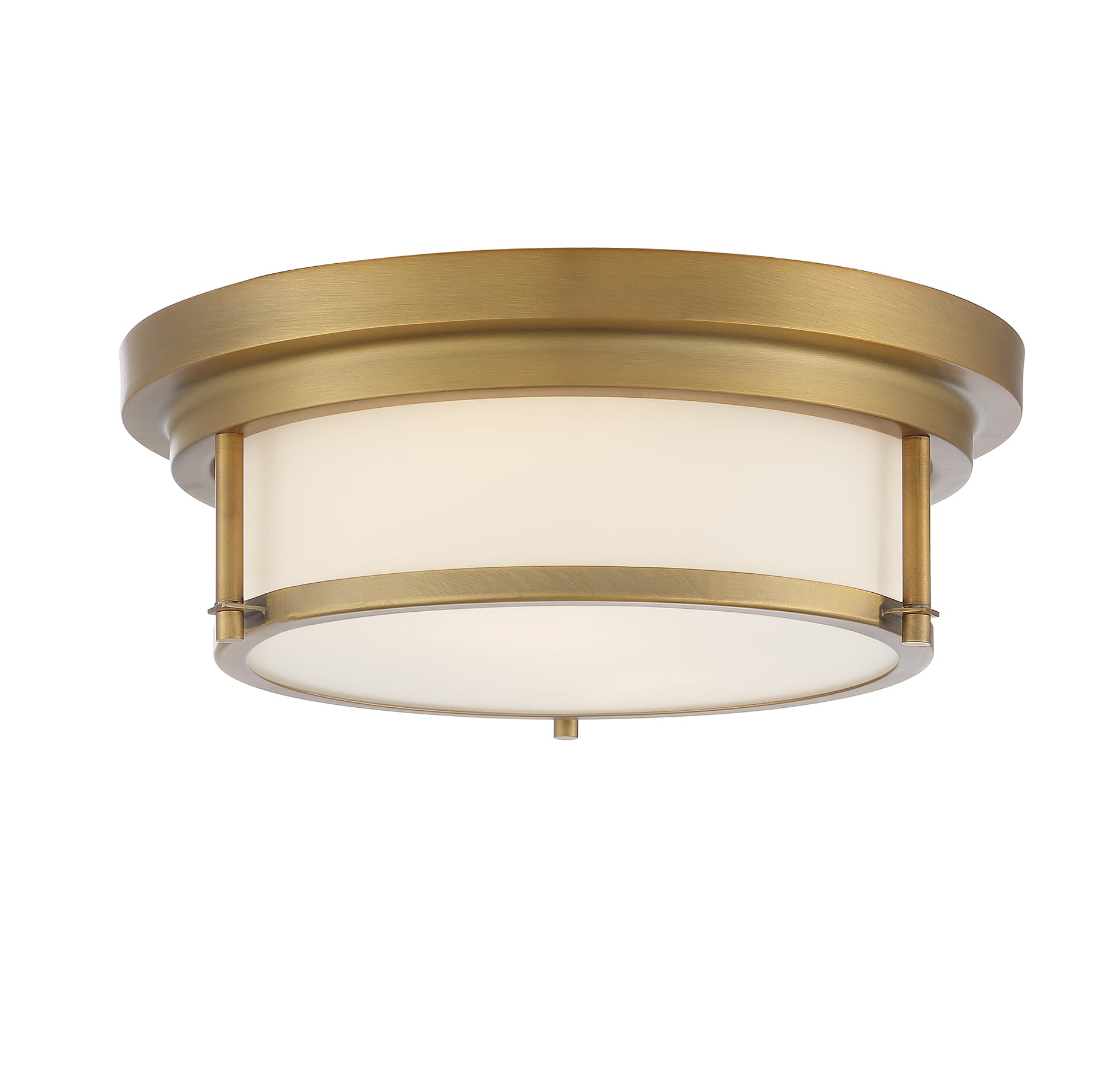 Trade Winds Olivia 2-Light Ceiling Light in Natural Brass