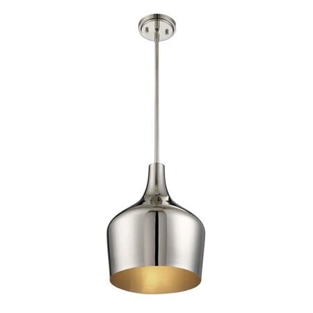 Trade Winds Lisa Metal Pendant Light in Polished Nickel