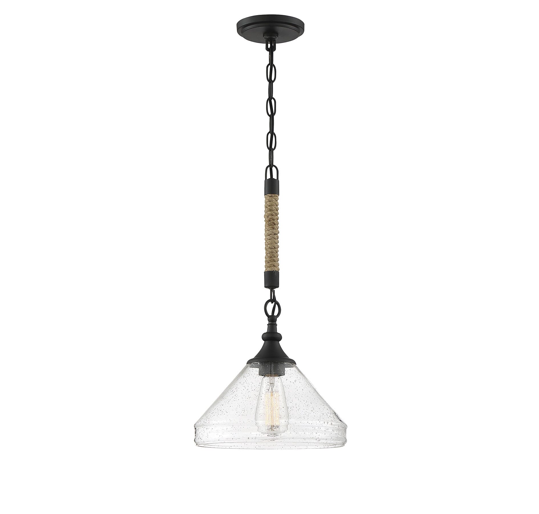 Trade Winds Newport Pendant Light in Matte Black