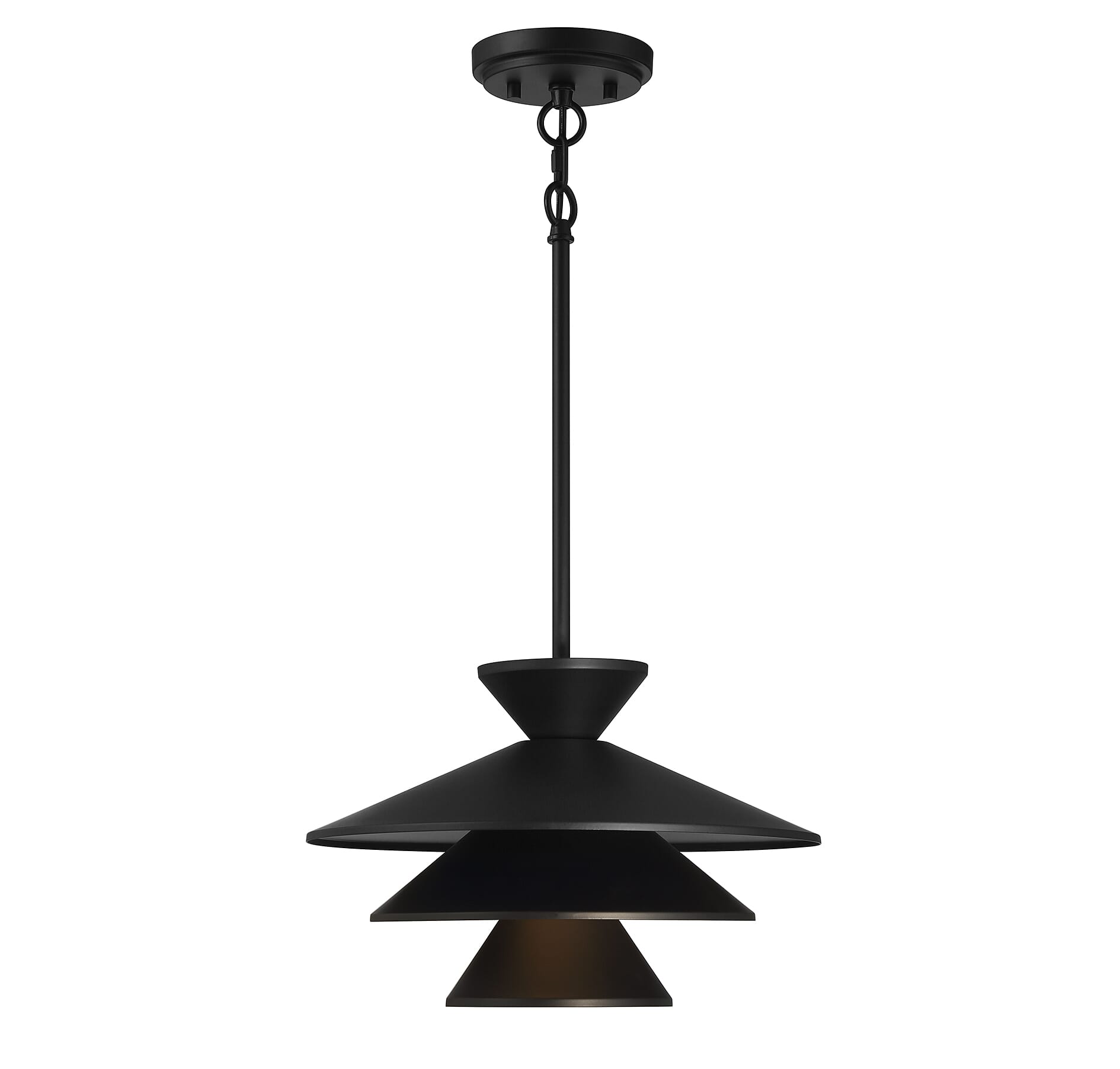 Trade Winds Ellis Pendant in Matte Black