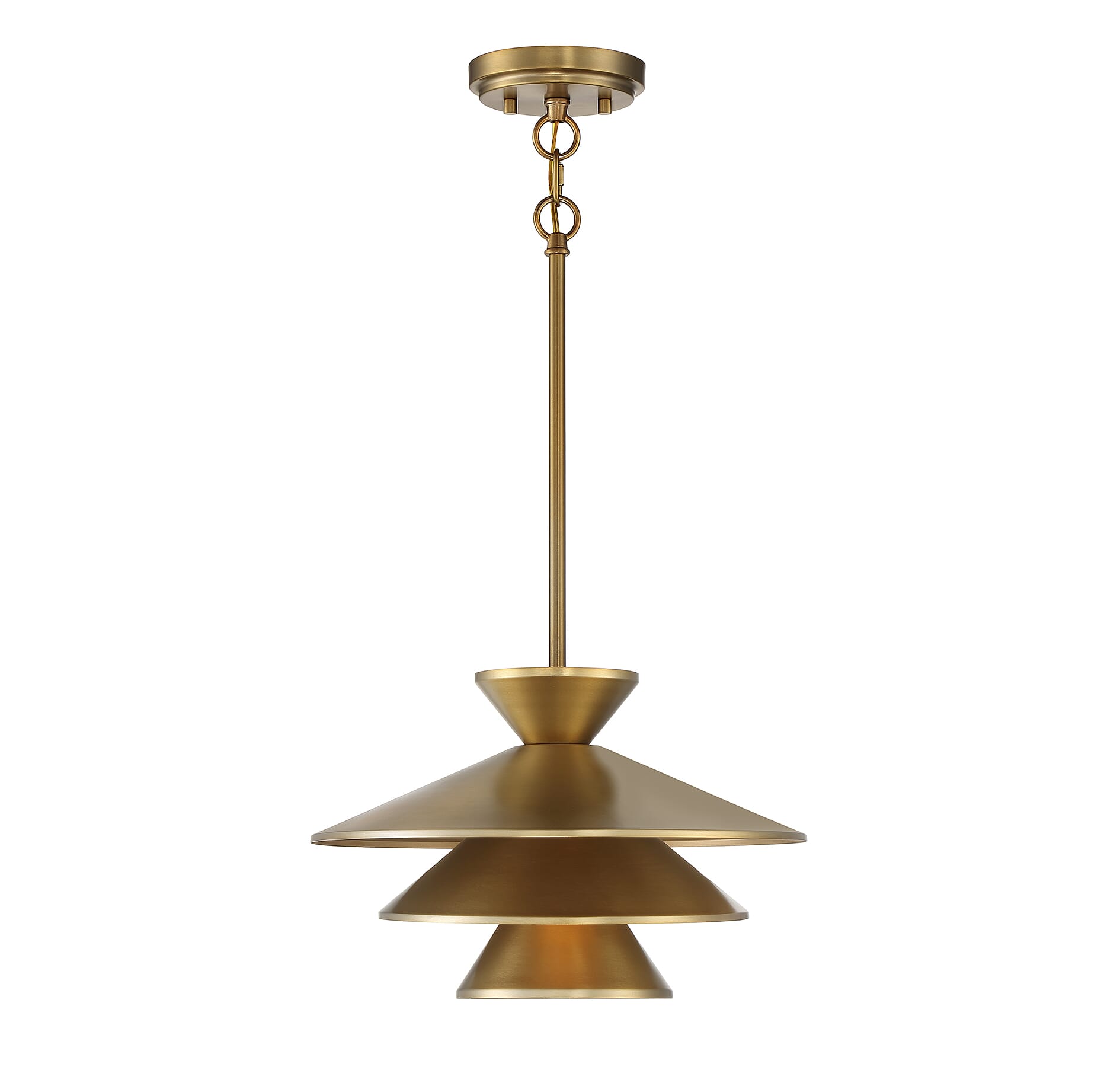 Trade Winds Ellis Pendant in Natural Brass