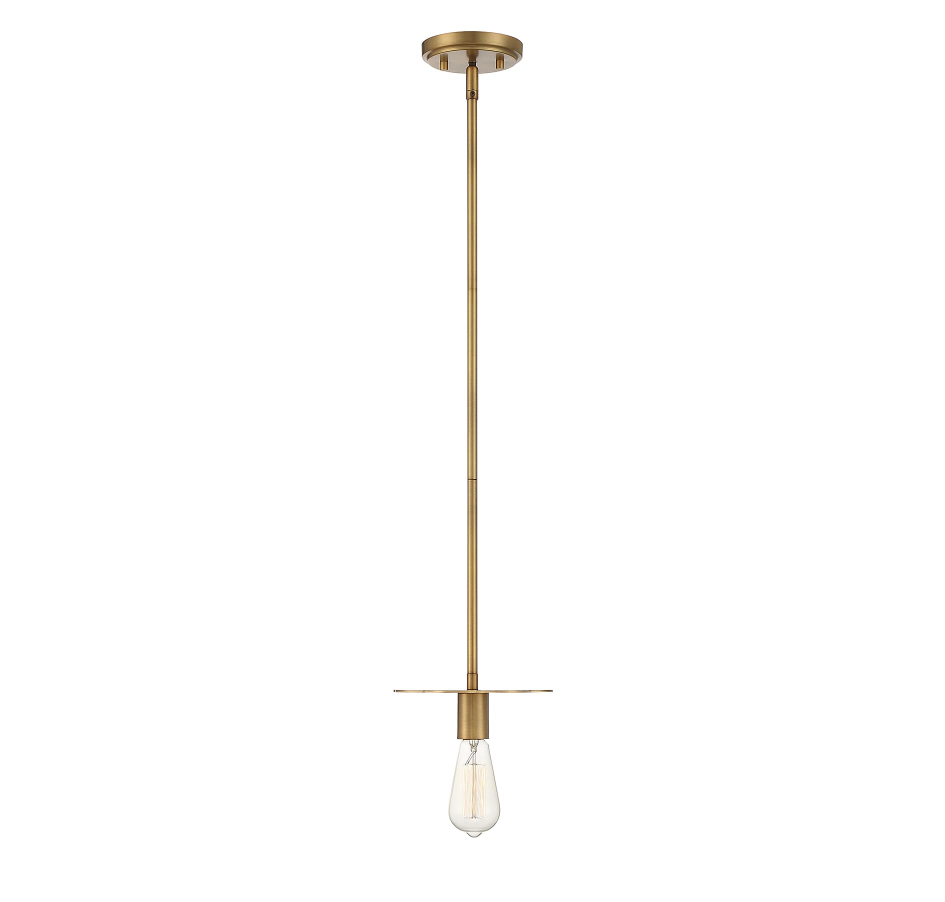 Trade Winds Colin Pendant Light in Natural Brass