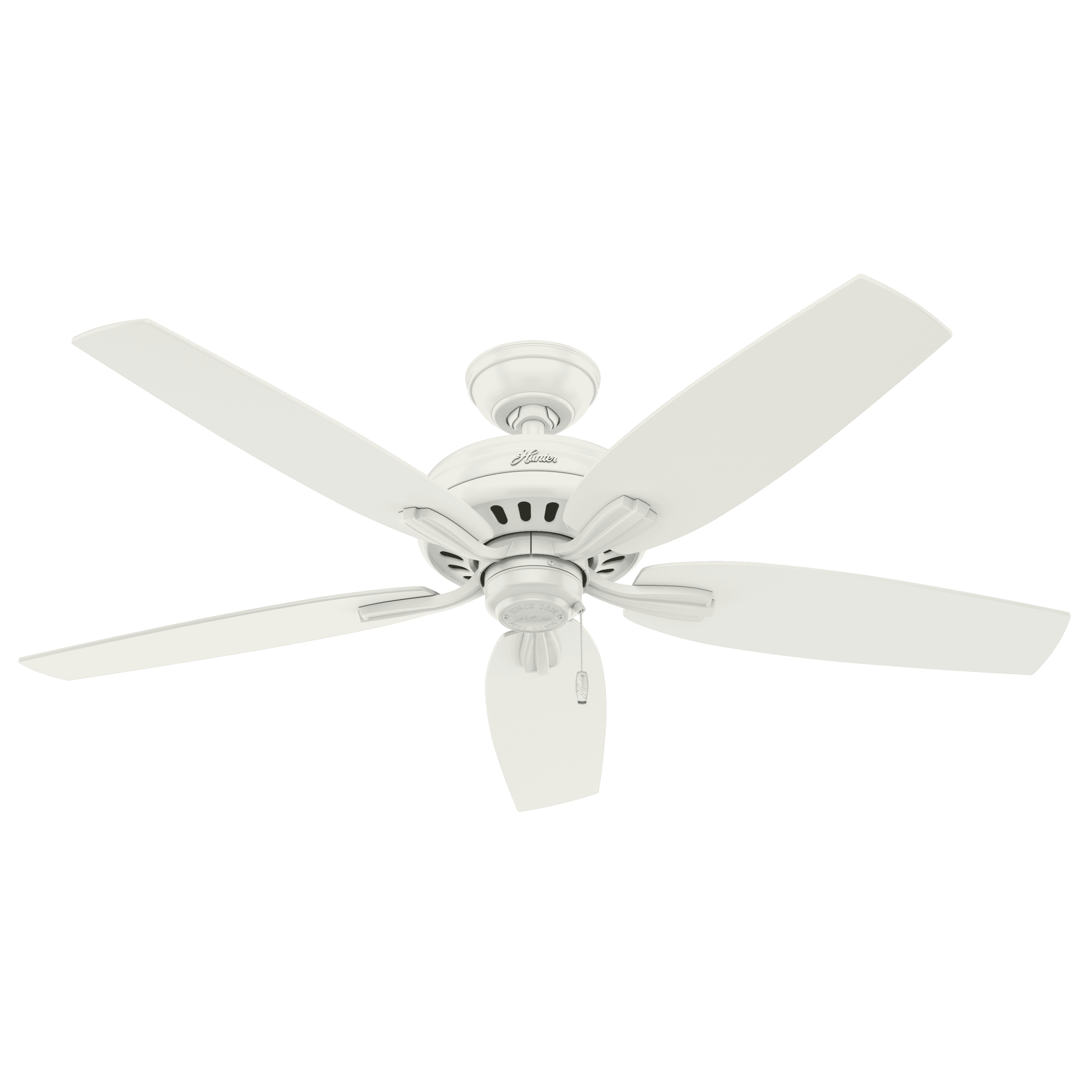 Hunter Newsome 52" Indoor/Outdoor Ceiling Fan in Fresh White