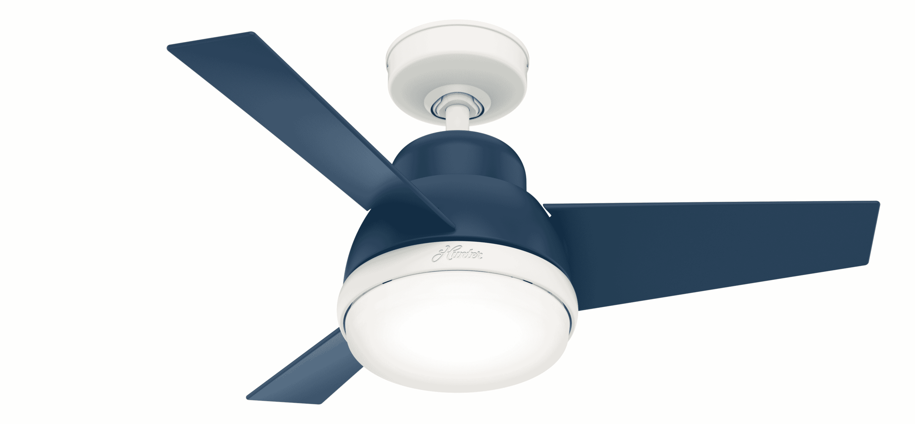 Hunter 2-Light 36" Indoor Ceiling Fan in Indigo Blue