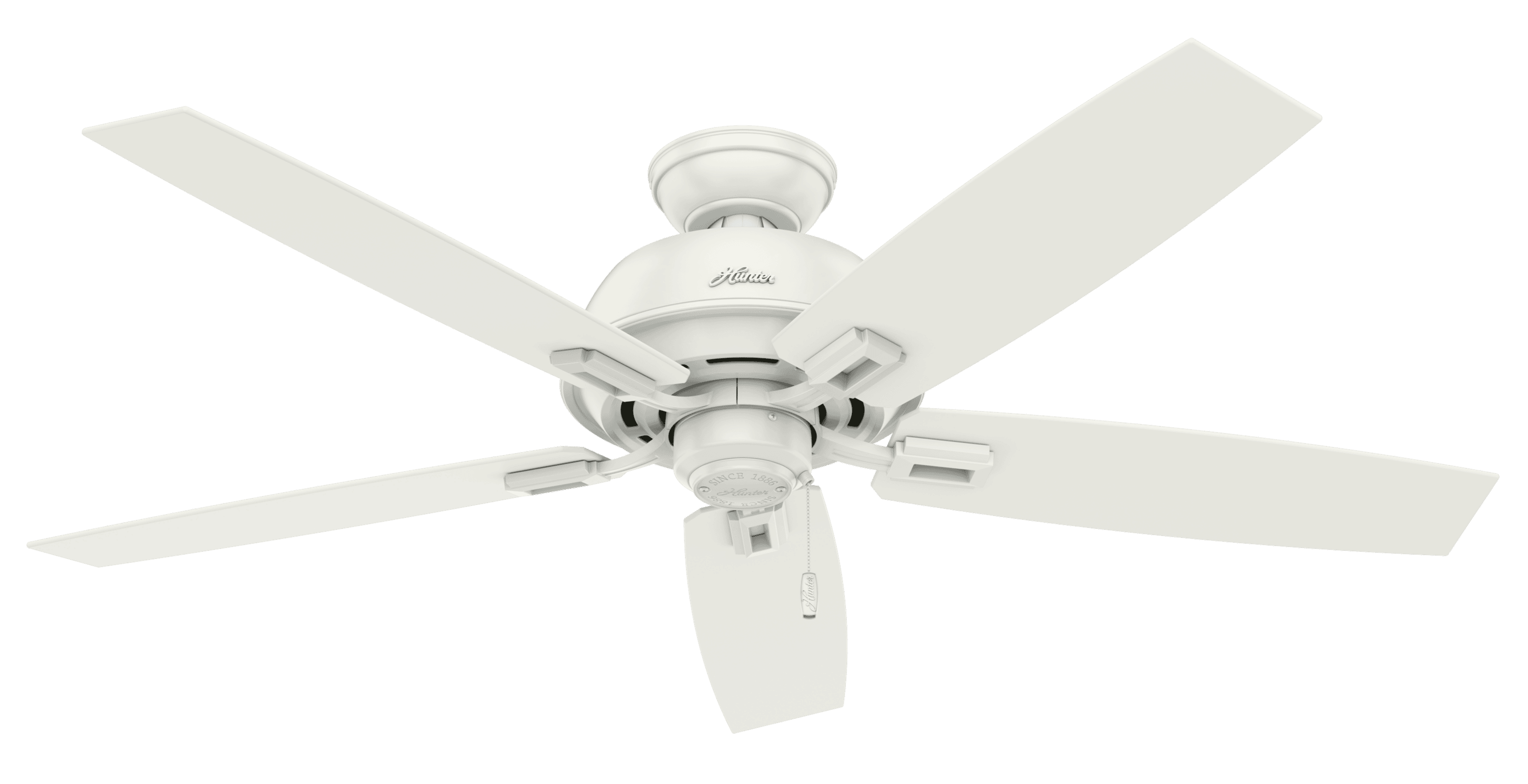 Hunter Donegan 52" Indoor/Outdoor Ceiling Fan in Fresh White