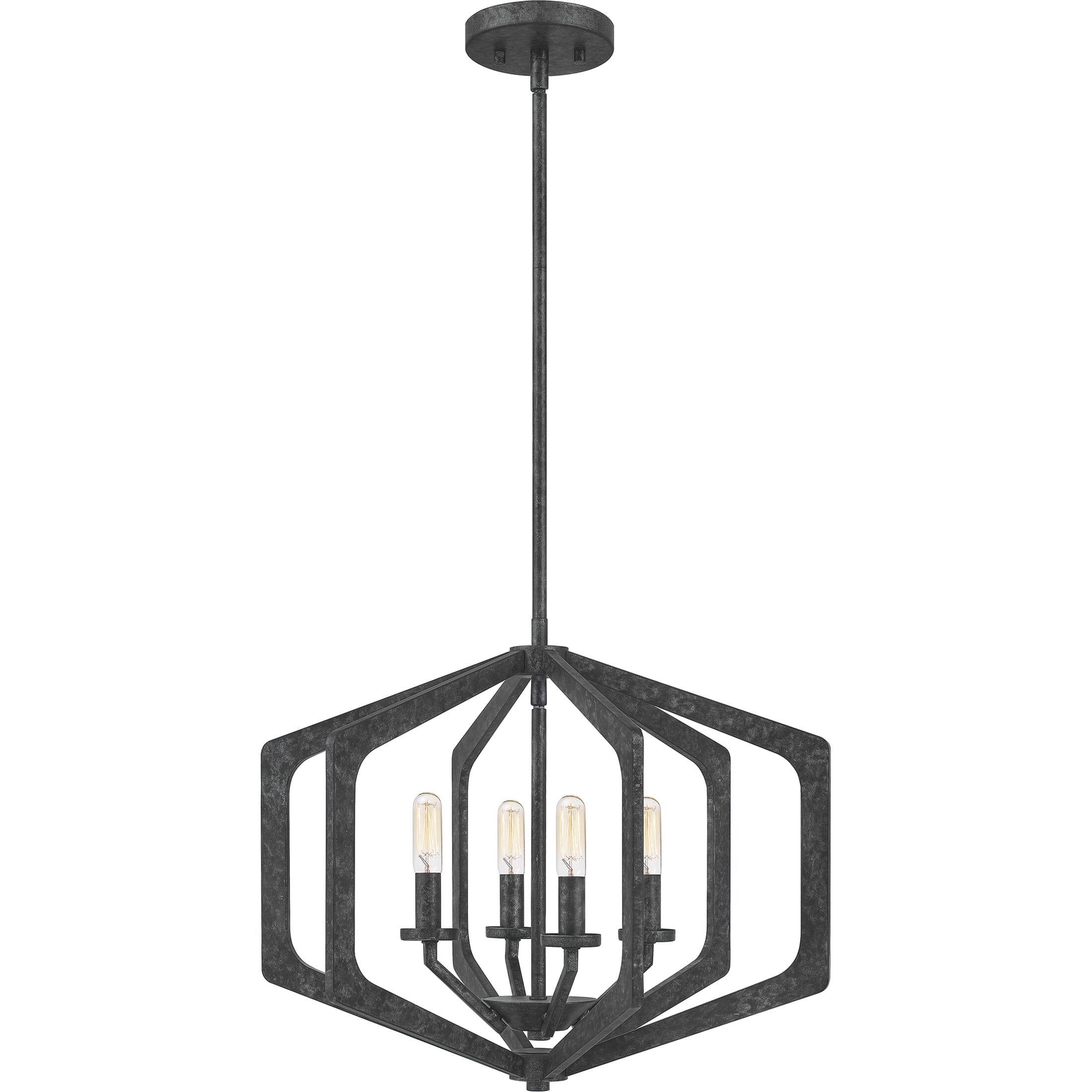 Quoizel Vanguard 4-Light 20" Pendant Light in Old Black Finish