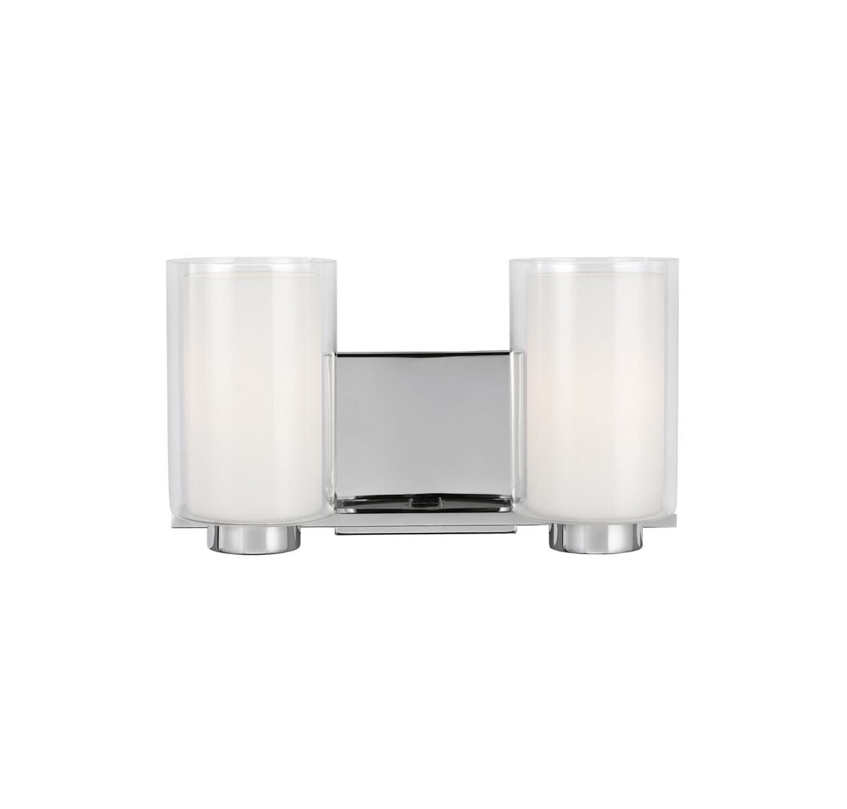 Feiss Bergin 2-Light Bathroom Vanity Light in Chrome