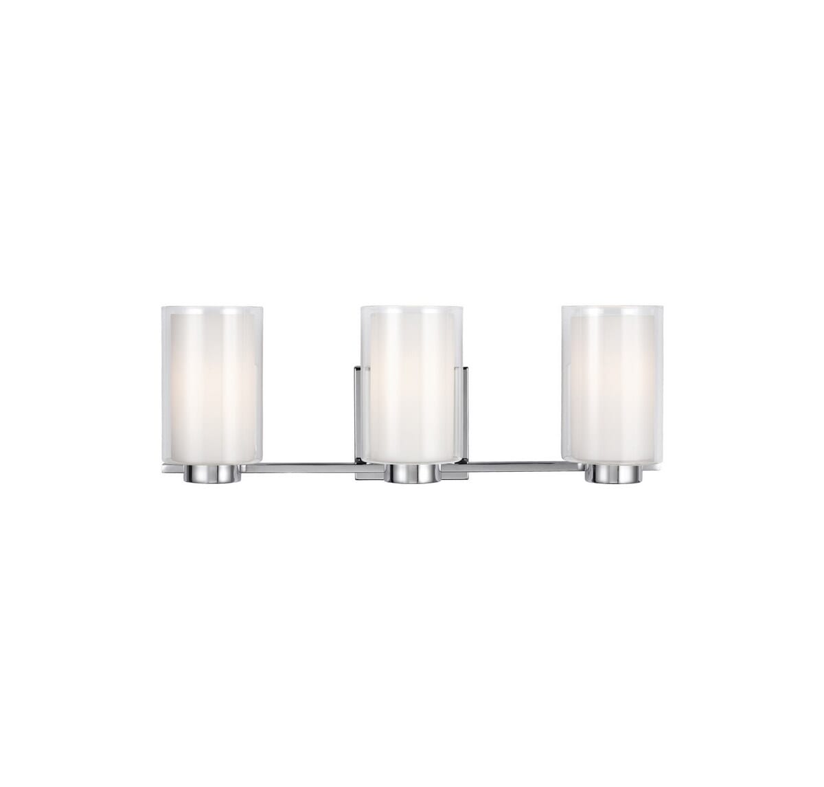 Feiss Bergin 3-Light Bathroom Vanity Light in Chrome