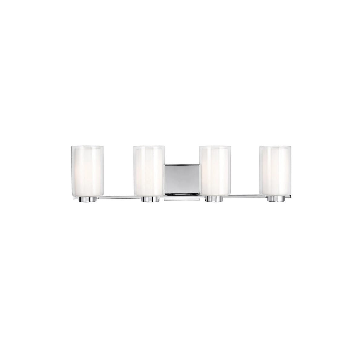 Feiss Bergin 4-Light Bathroom Vanity Light in Chrome