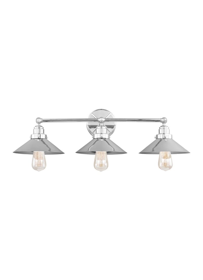 Feiss Hooper 3-Light Bathroom Vanity Light in Chrome