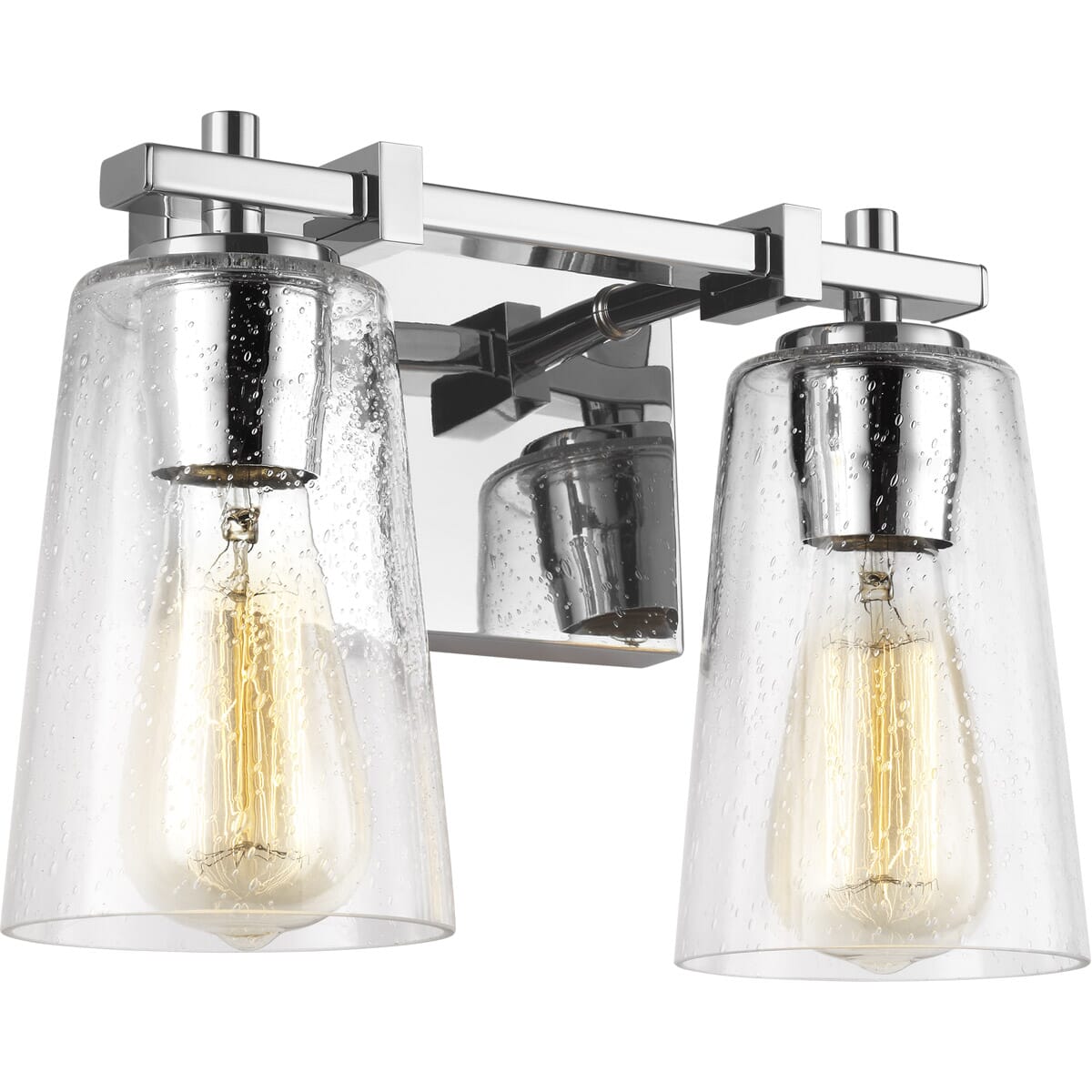 Feiss Mercer 12.5" 2-Light Bathroom Vanity Light in Chrome