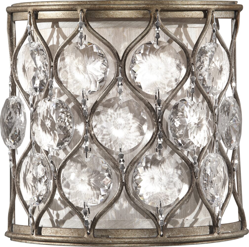 Feiss Lucia Wall Sconce in Burnished Silver