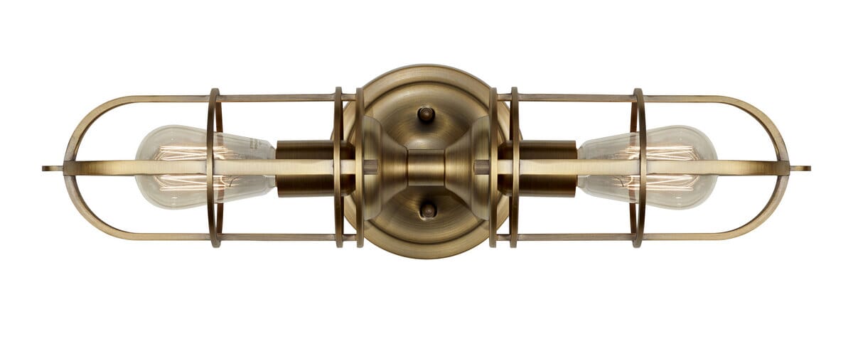 Feiss Urban Renewal 2-Light Dark Antique Brass Wall Sconce