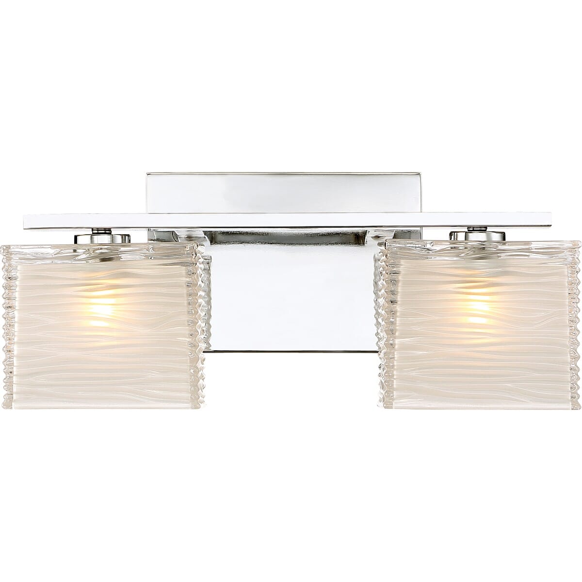 Quoizel Westcap 2-Light 7" Bathroom Vanity Light in Polished Chrome