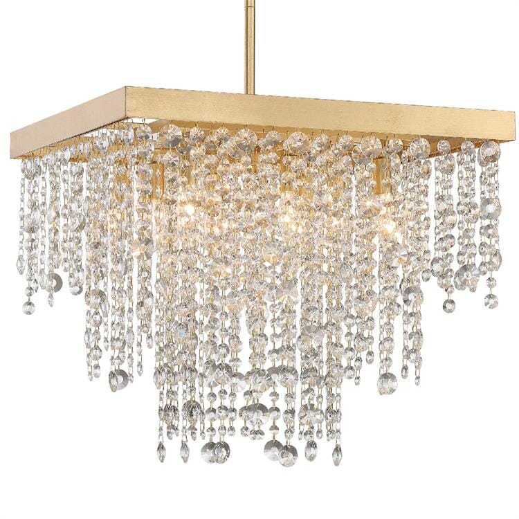 Crystorama Winham 8-Light Crystal Chandelier in Antique Gold