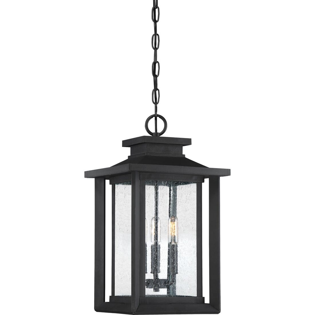 Quoizel Wakefield 3-Light 11" Outdoor Hanging Light in Earth Black