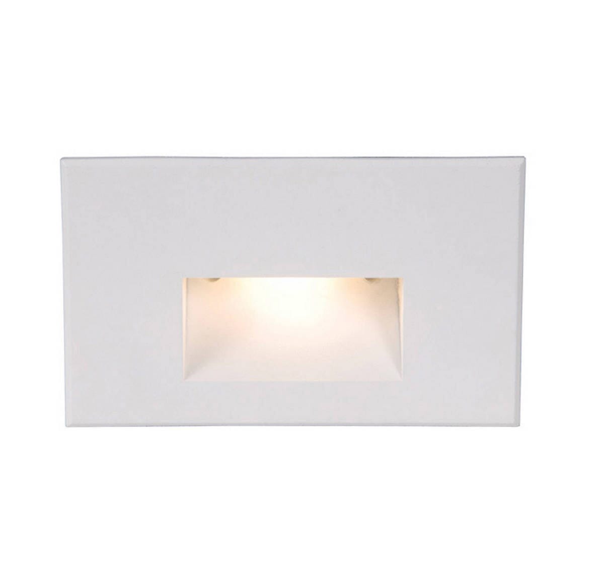 WAC Lighting 120V LEDme Horrizontal Indoor/Outdoor Step and Wall Light in White