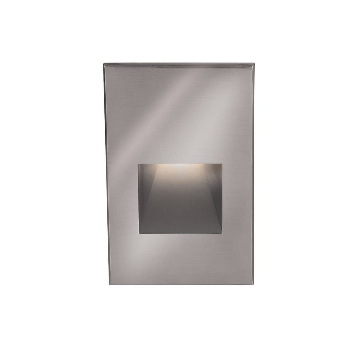 WAC Lighting 120V LEDme Vertical Indoor/Outdoor Step and Wall Light in Stainless Steel