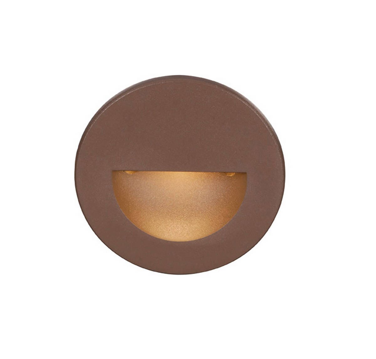 WAC Lighting 120V LEDme Round Indoor/Outdoor Step and Wall Light in Bronze