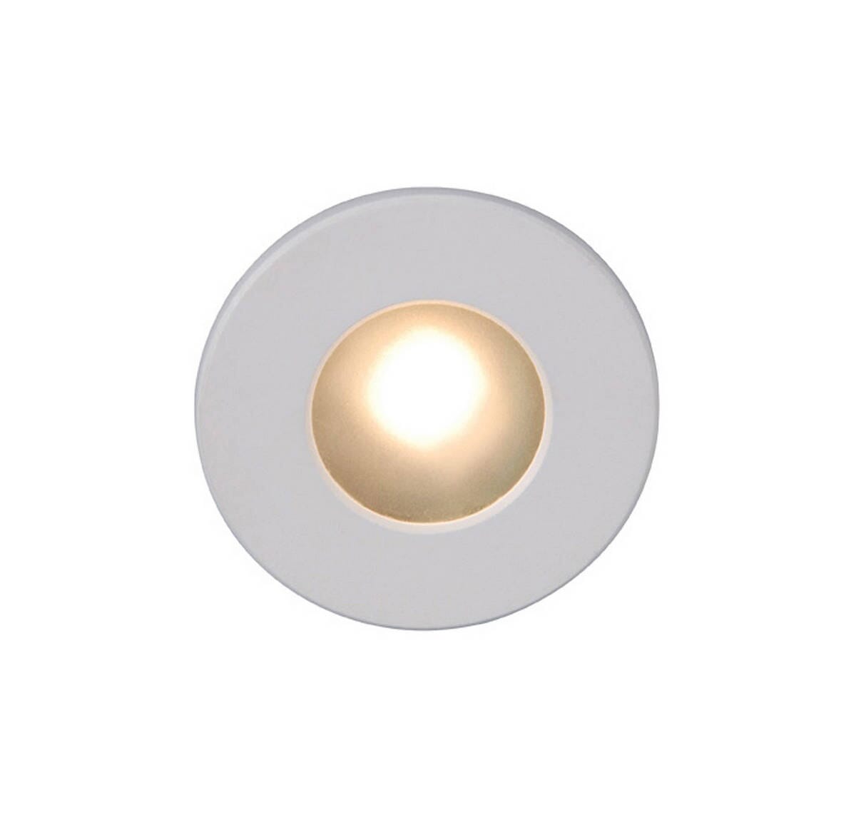 WAC Lighting 120V LEDme Full Round Indoor/Outdoor Step and Wall Light in White