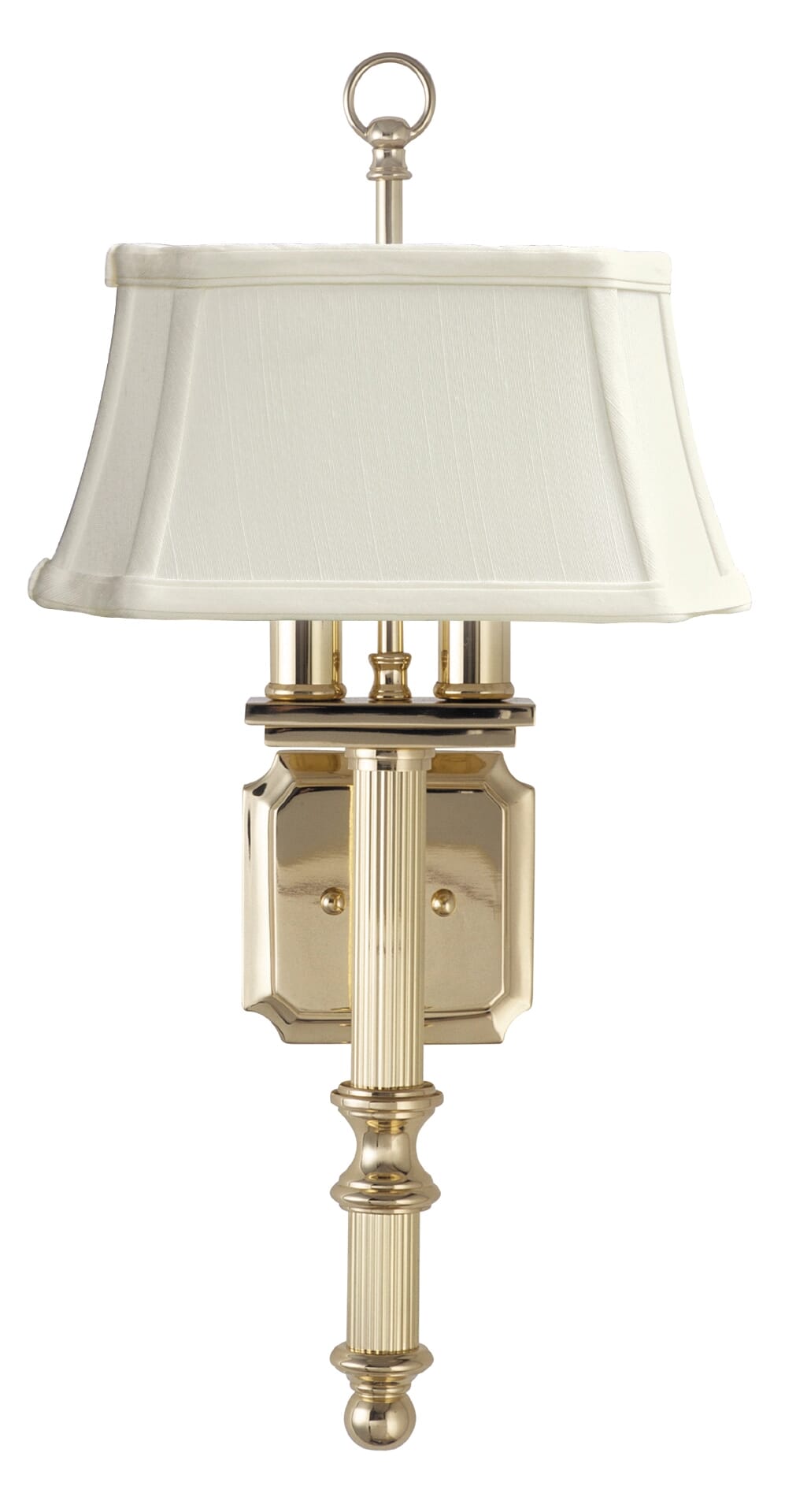 House of Troy Decorative 2-Light 19" Wall Lamp in Polished Brass