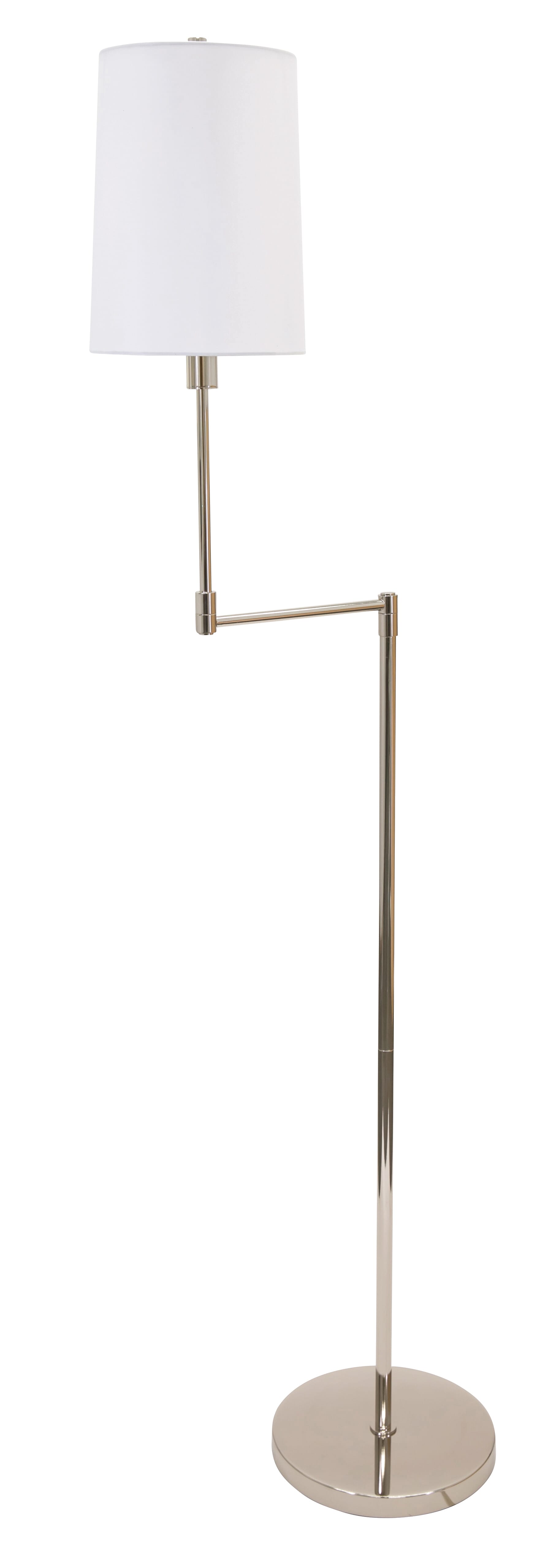 House of Troy Wolcott 62" Floor Lamp in Polished Nickel