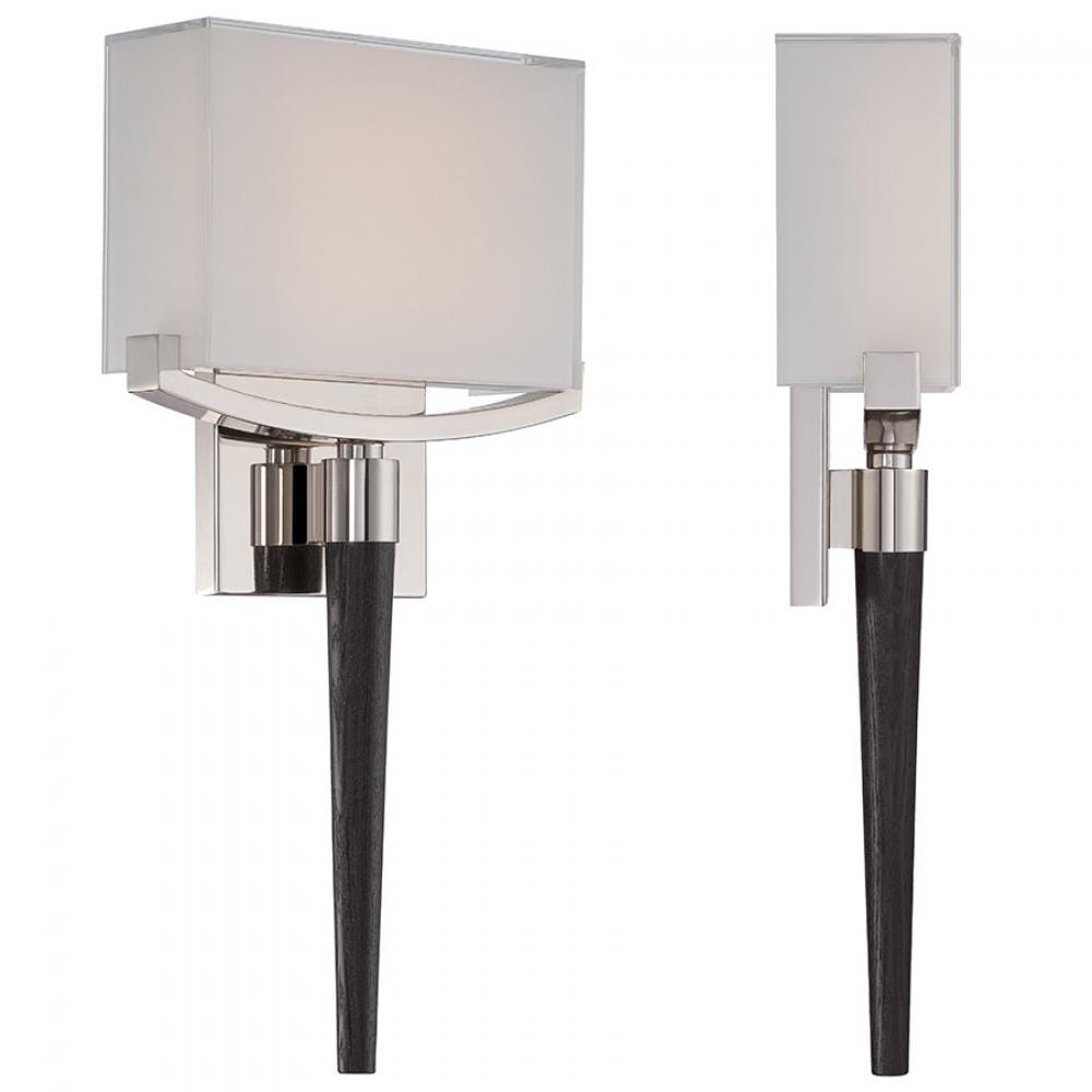 Modern Forms Muse 1-Light Wall Sconce in Polished Nickel