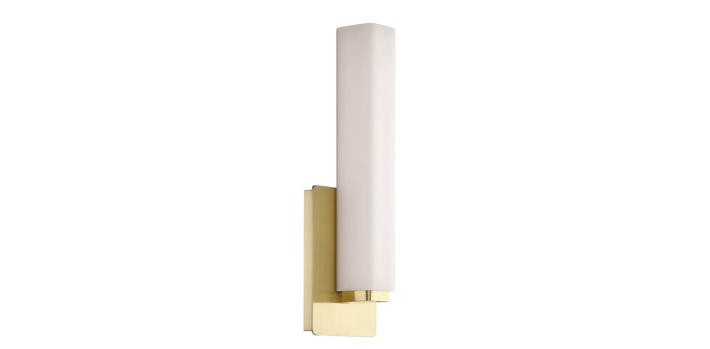 Modern Forms Vogue 5" Bathroom Vanity Light in Brushed Brass