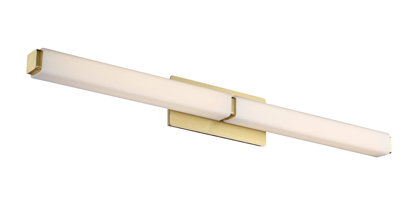 Modern Forms Vogue 20" Bathroom Vanity Light in Brushed Brass