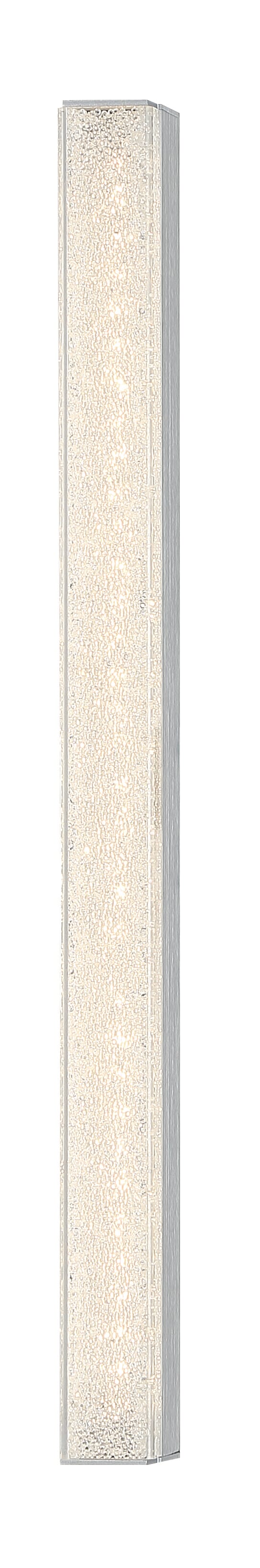 Modern Forms Nightlife 19" Bathroom Vanity Light in Brushed Aluminum