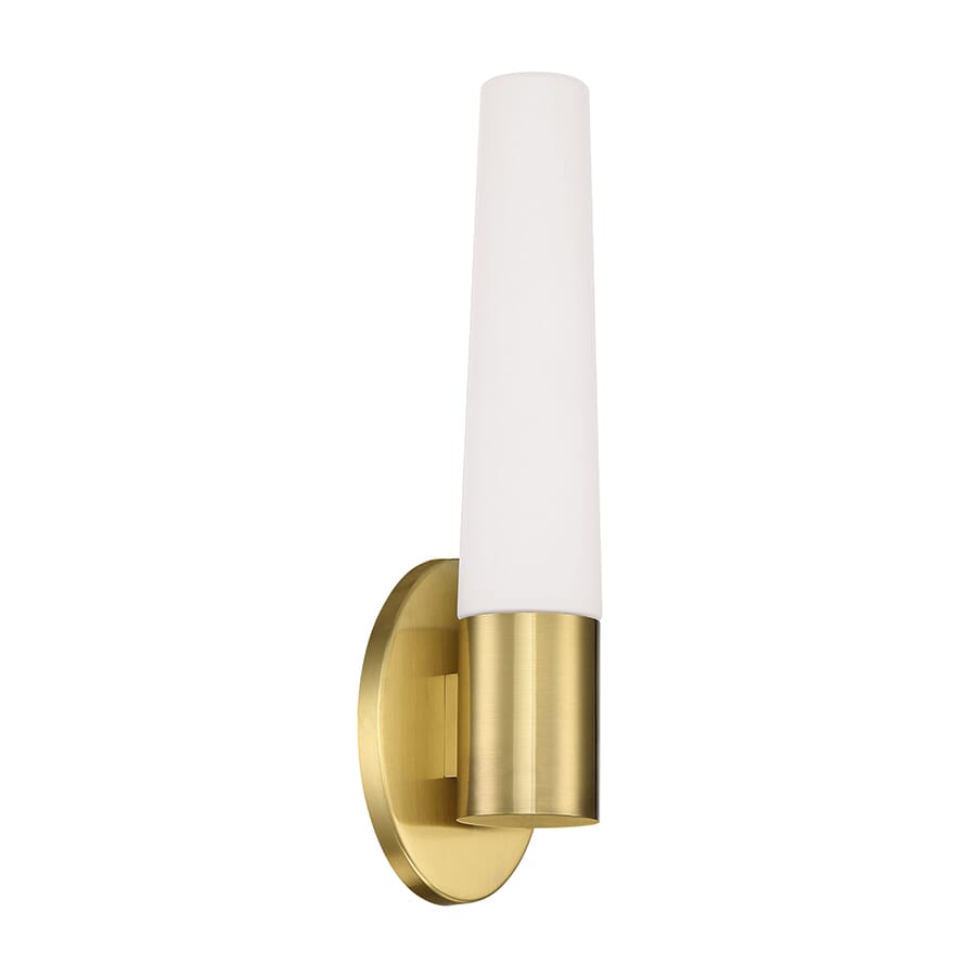 Modern Forms Tusk 17" Wall Sconce in Brushed Brass