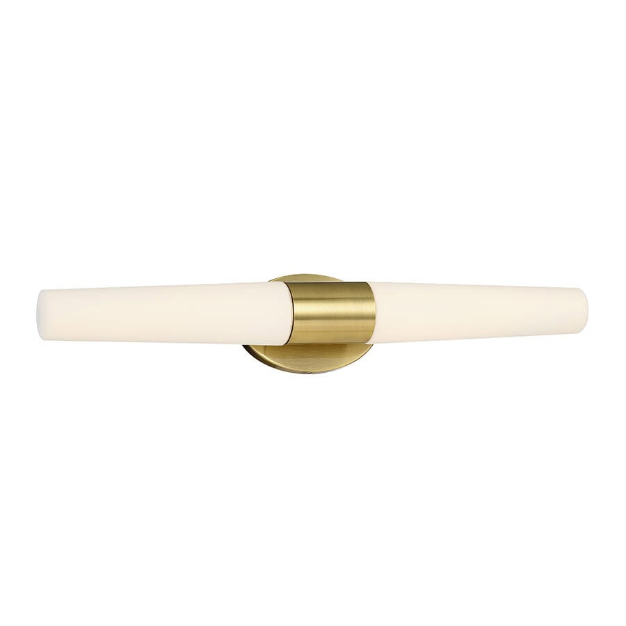 Modern Forms Tusk 26" Bathroom Vanity Light in Brushed Brass