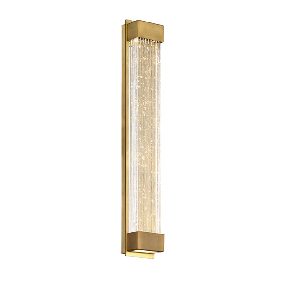 Modern Forms Tower 20" Wall Sconce in Aged Brass