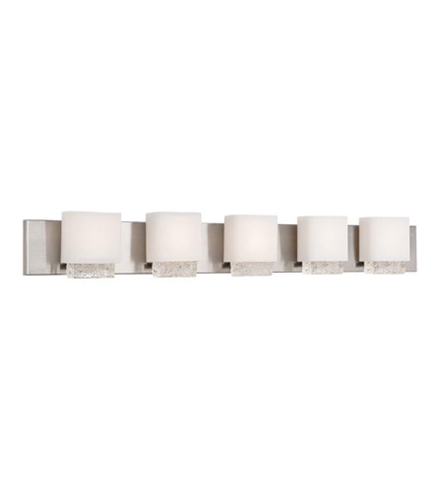 Modern Forms Fusion 5-Light Bathroom Vanity Light in Brushed Nickel