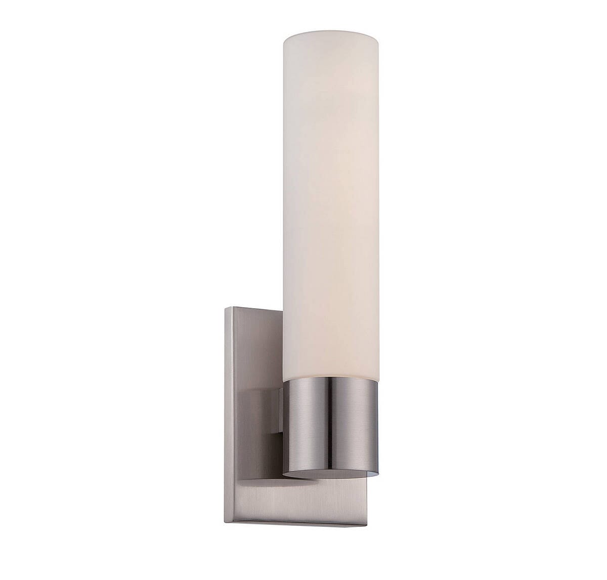 WAC Lighting 120V Elementum LED Indoor/Outdoor Wall Sconce in Brushed Nickel