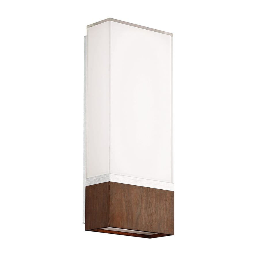 Modern Forms Vigo 14" Wall Sconce in Dark Walnut